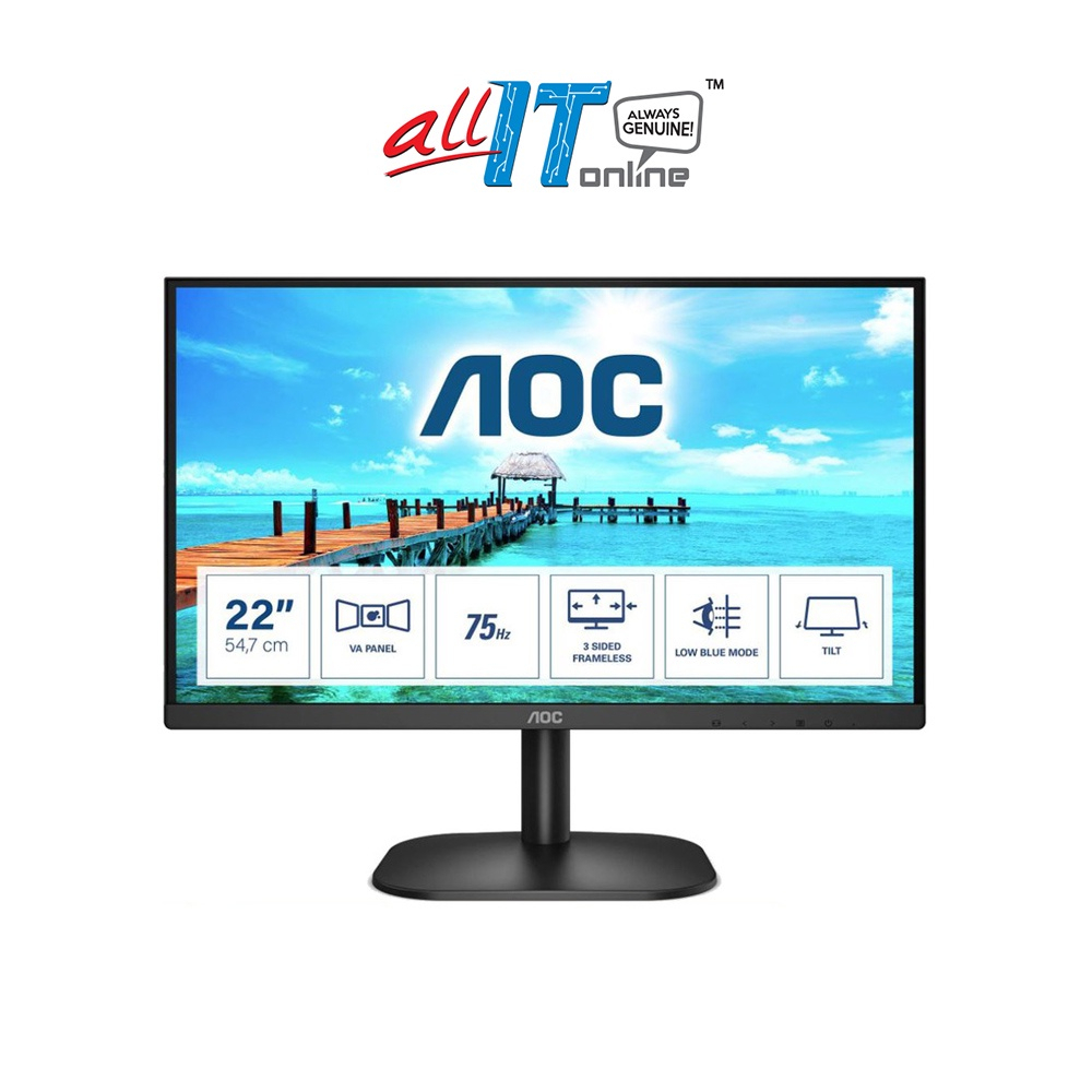 AOC Monitor 22B3HM (21.5" FHD/VA/75Hz/4ms)/22B2HN (21.5" FHD/VA/75Hz