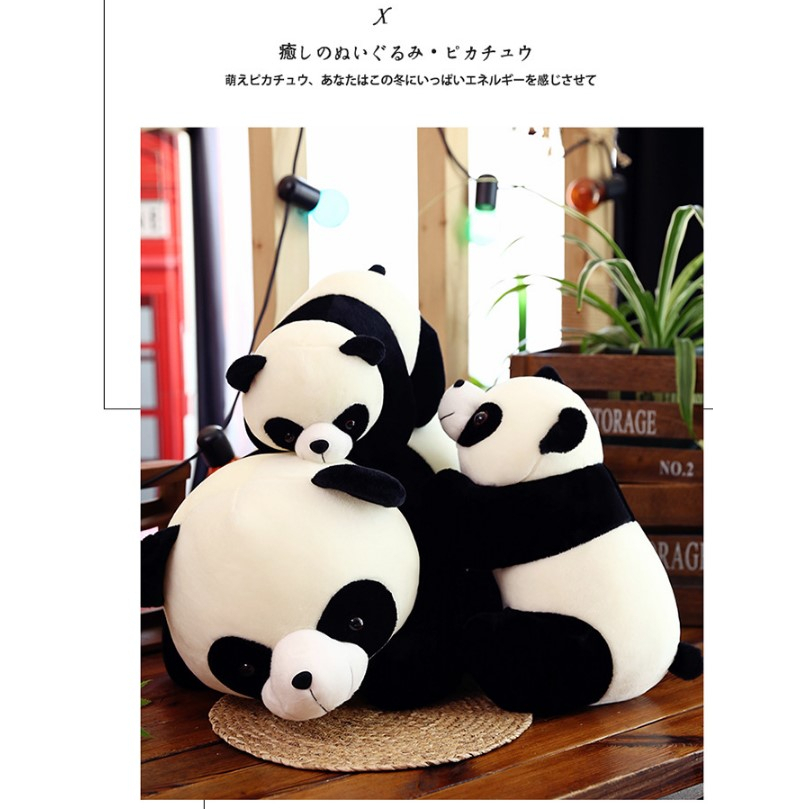 Panda stuffed toy Cute Panda plushie Animal Doll Children Toys Patung Panda Fluffy Comel Birthday Gift