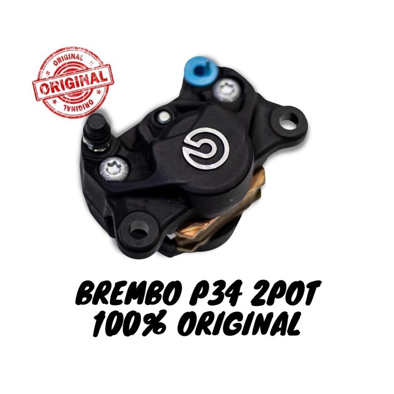 ORIGINAL BREMBO P34 2 POT BRAKE CALIPER LIMITED BLACK EDITION(INCLUDED ...
