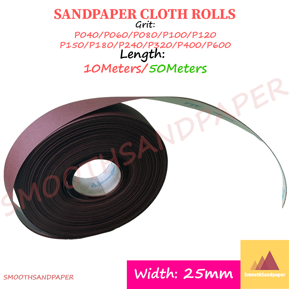 Sandpaper Cloth Roll 25mm Width Aluminium Oxide KAIN 软布砂布卷 image 6