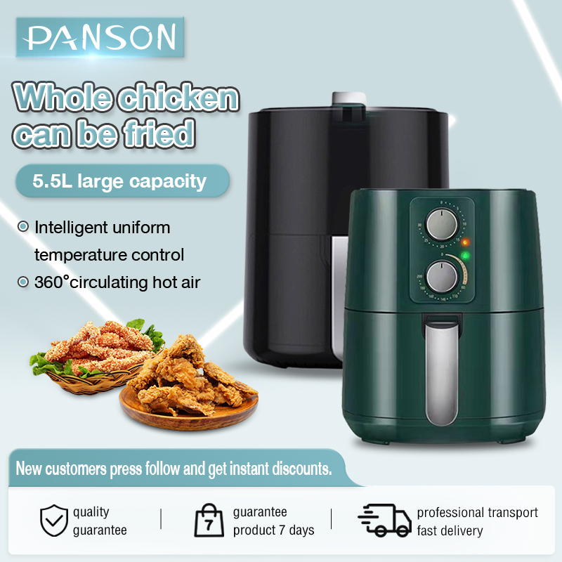 air fryer  5.5L oil-free fryer Air fryer Large-Capacity Touch Screen Multifunction Oven Kitchen Appliances Oil Free