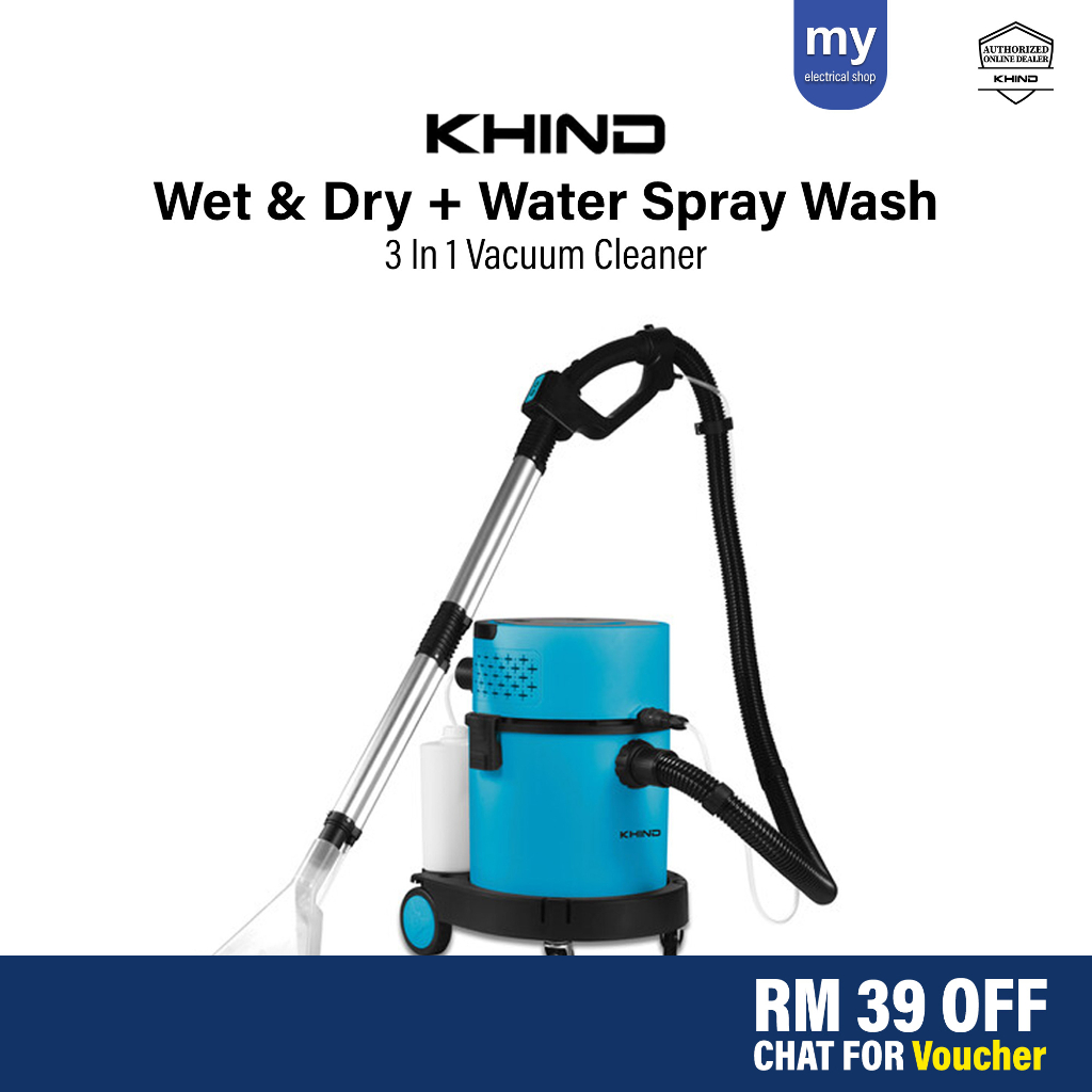 Khind Vacuum VC3668 Wet and dry vacuum cleaner 3 in 1 Vacuum Cleaner