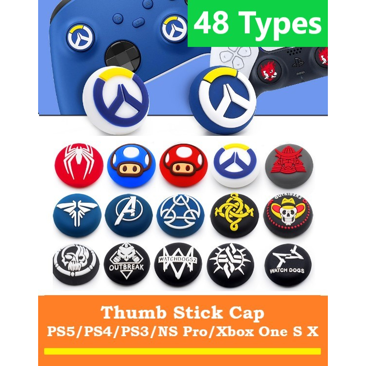 PS5/PS4/PS3/NS PRO/XBOX 1Pc Silicone Analog Thumb Stick Grip Cover Cap