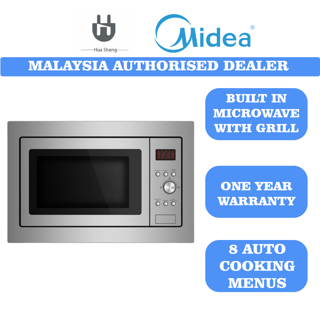 Midea BuiltIn Microwave Oven With Grill (25L) MBM1925B Shopee Malaysia