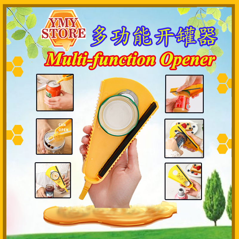 YMY Store Multi-function Fast Lid Opener Can, Bottle Rotating Multi-Purpose Kitchen Gadgets 多功能开罐器 Opener