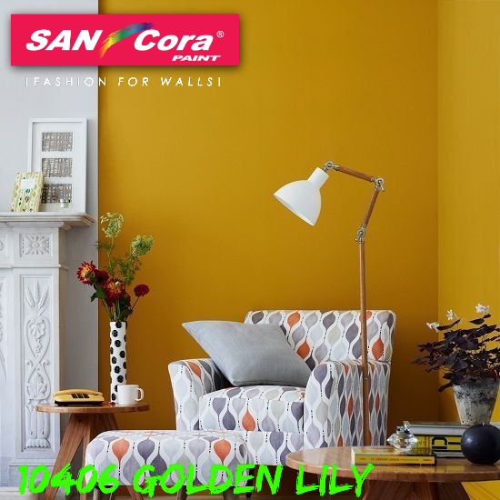 SINAR SANCORA 10406 GOLDEN LILY 5 LITER I EMULSION Interior Exterior Wall  Matt Paint Cat Dinding Dalam Luar JOTUN | Shopee Malaysia