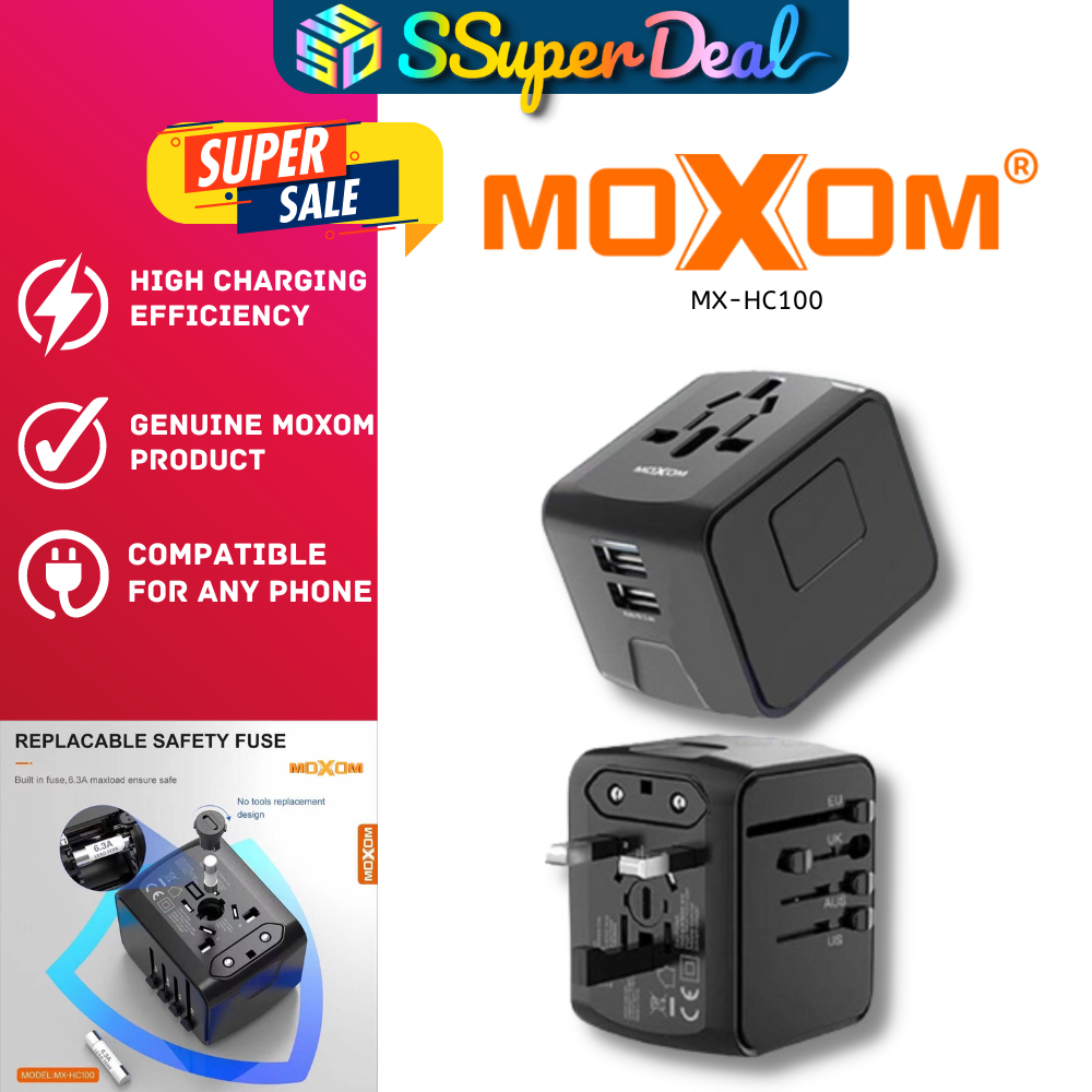 multi nation travel adapter with usb charger