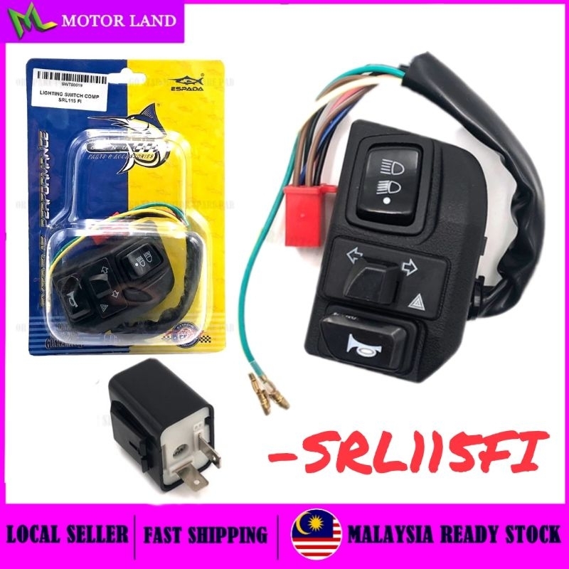 YAMAHA SRL115FI SRL115 FI FUEL INJECTION HANDLE SWITCH DOUBLE SIGNAL ...