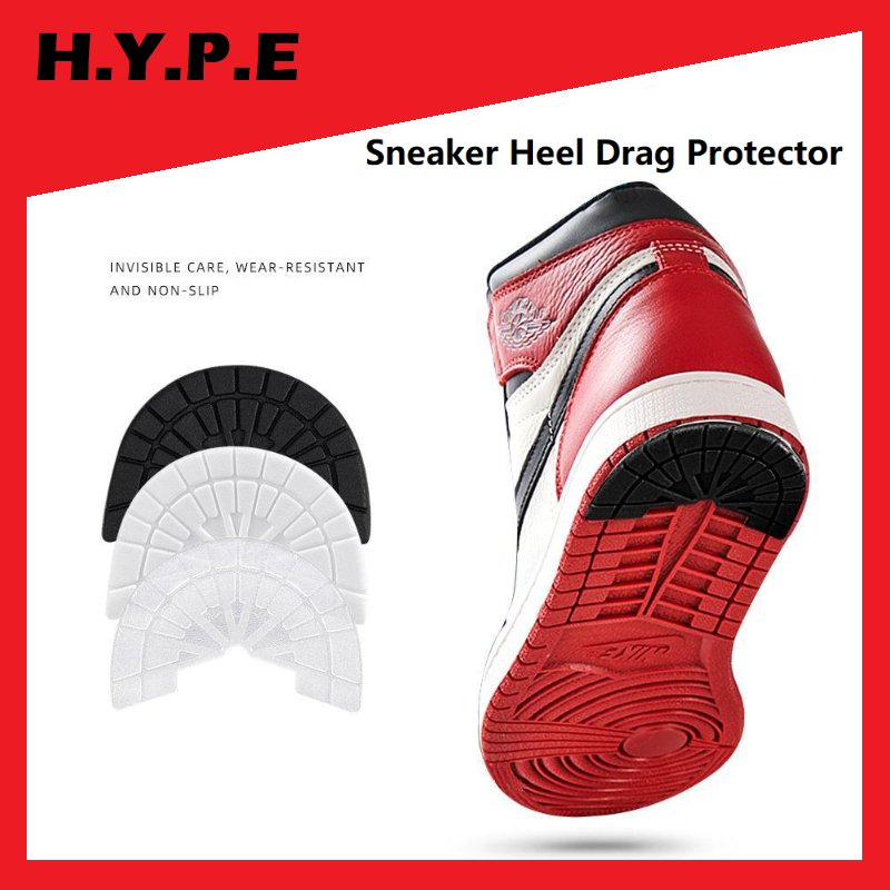 Rubber Heel Drag Sole Protector Sneakers Outsole Sticker Non-Slip