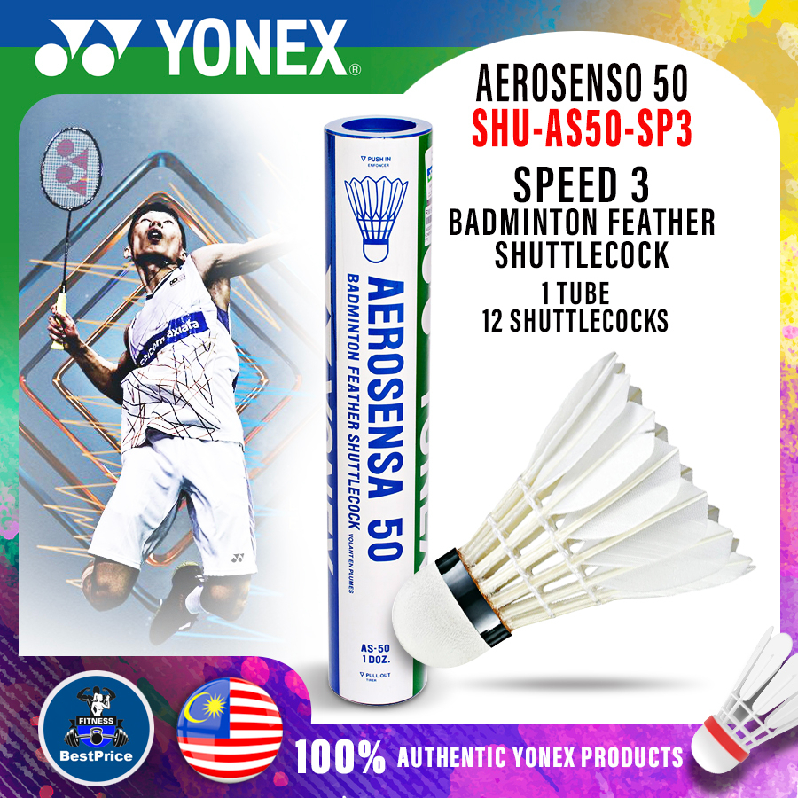 BPS Original Yonex Shuttlecock As50 Aerosensa 50 Badminton Feather