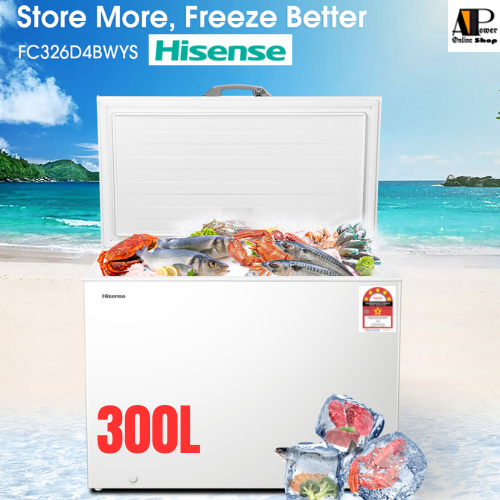 HISENSE FC326D4BWYS Chest Freezer 300L Penyejuk Beku 冷藏柜