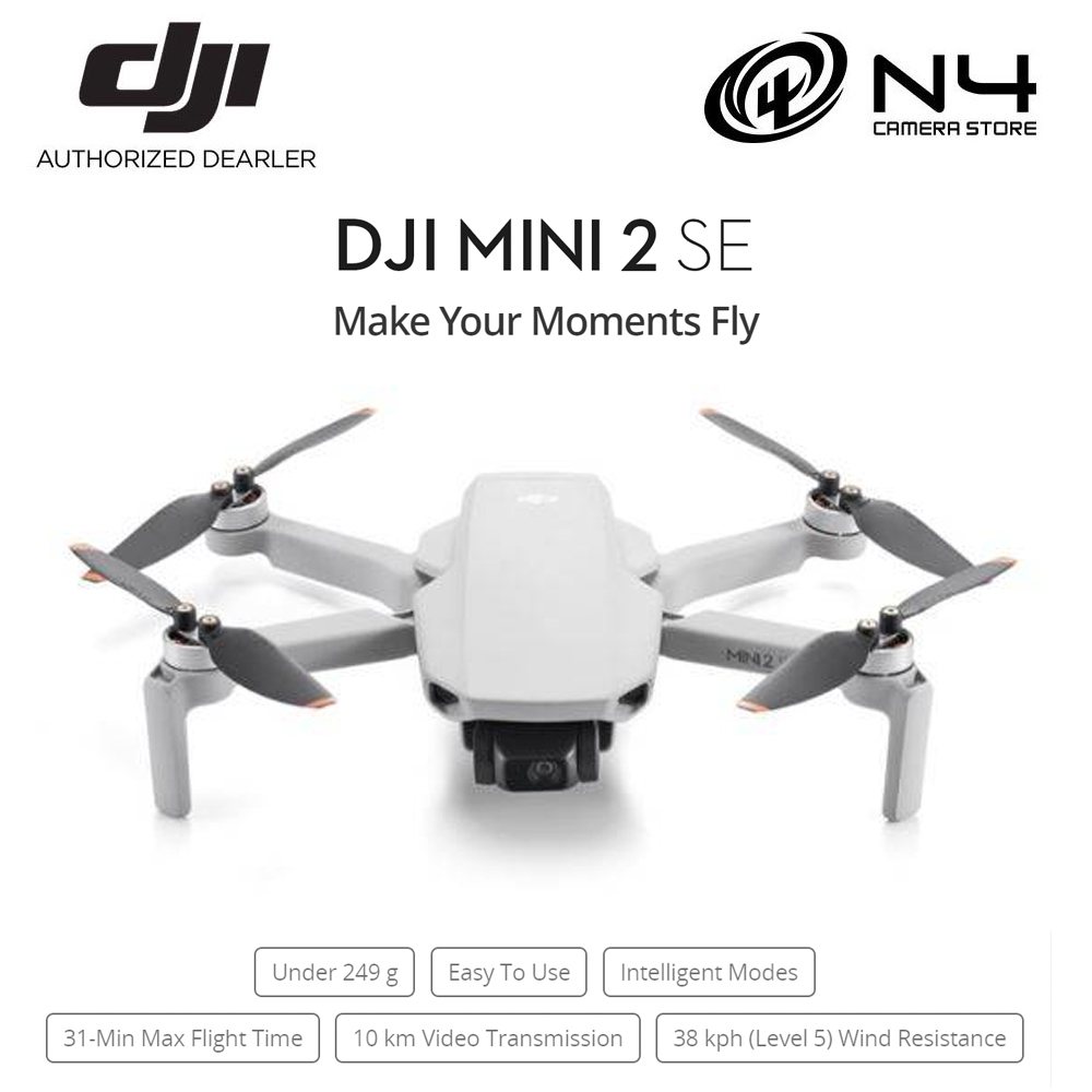 DJI Mini 2 SE - Camera Drone | <249g | 31-min max flight time | max 10km video transmission