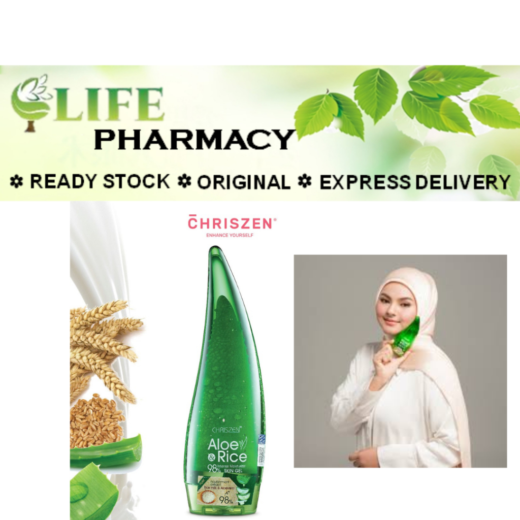 Chriszen 98 Aloe Vera + Rice Milk Skin Gel (100ml/250ml) Shopee Malaysia