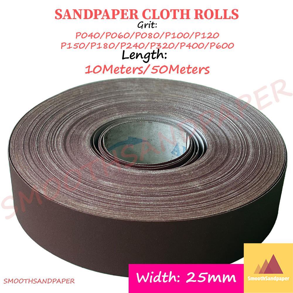 Sandpaper Cloth Roll 25mm Width Aluminium Oxide KAIN 软布砂布卷 image 4