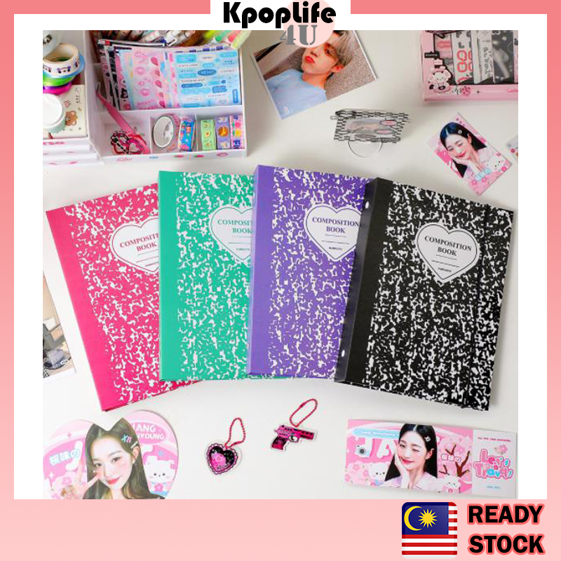 A5 Korea Composition Book 2022 Photocard Binder Book Idol Photo Organizer Journal Planner Beond Binder with String