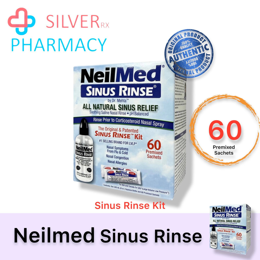 Exp 04/2026] Neilmed Sinus Rinse Original & Patented [60 Premixed Sachets] Shopee Malaysia