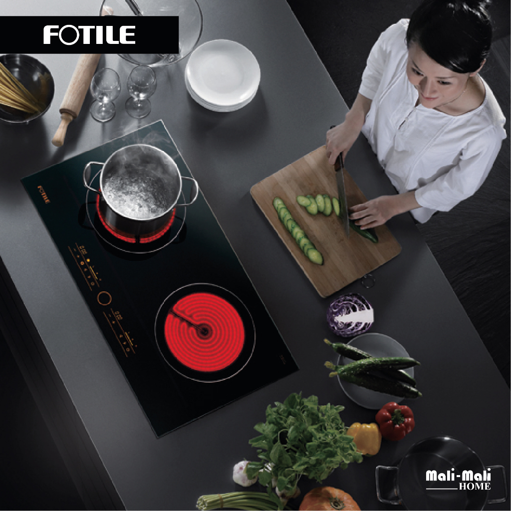 FOTILE EEG75201 BuiltIn Vitro Ceramic Hob 2.2kW & 2.3kW Cooker Hob