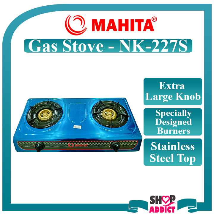 MAHITA Double Burner Gas Stove/ Dapur Gas Masak NK227S Shopee Malaysia