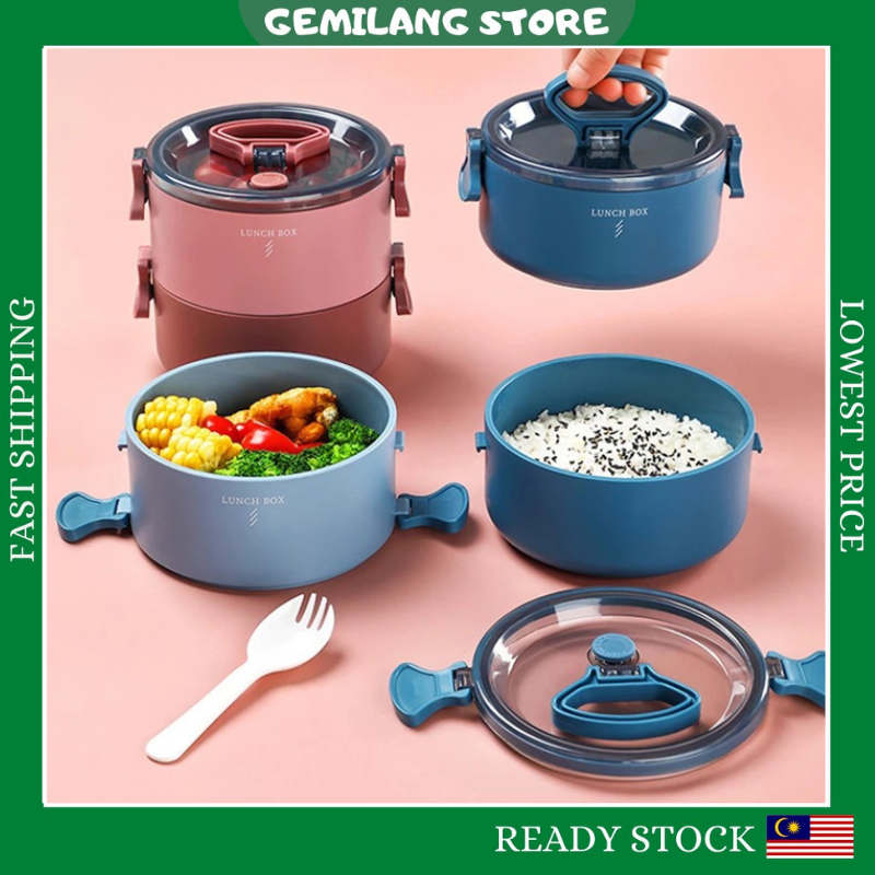 Lunch Box Microwave Container Convenient Rounded HeatResistant Student