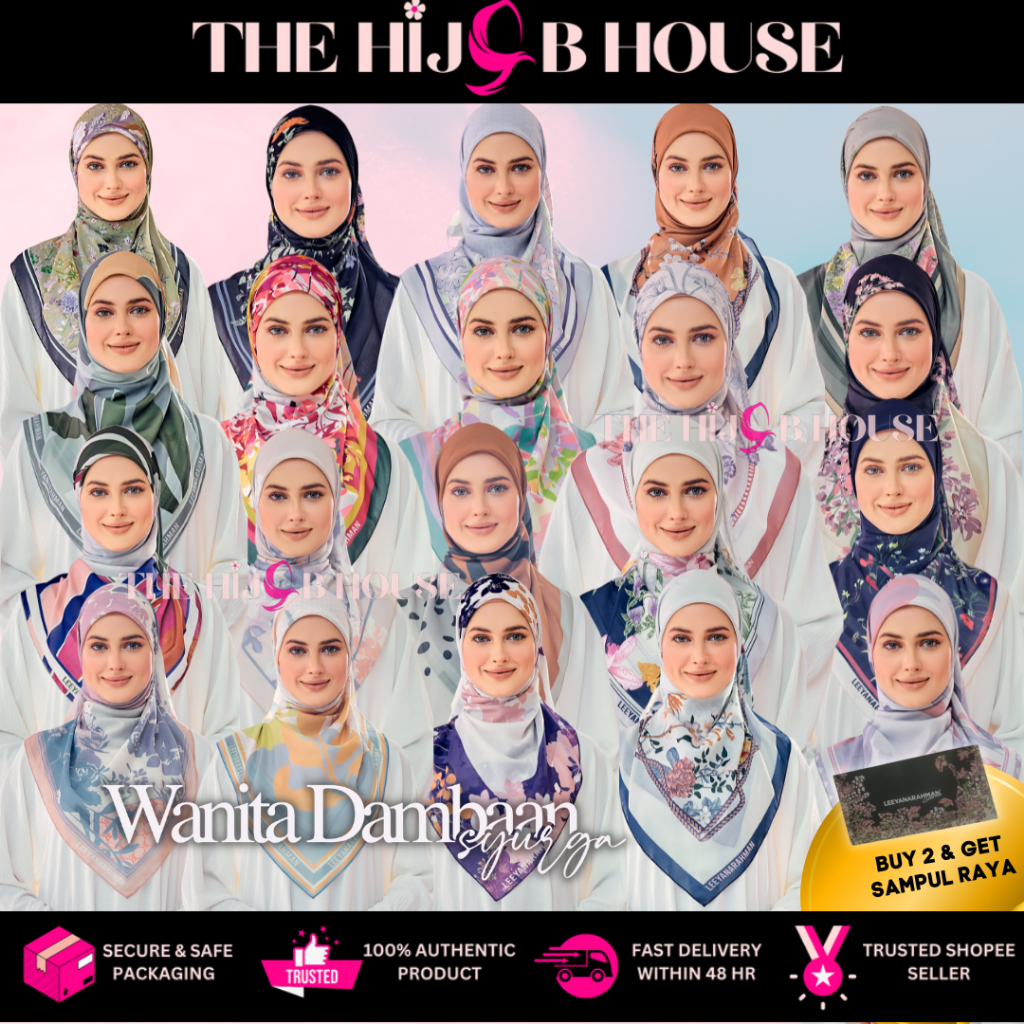 Leeyanarahman Scarves - Wanita Dambaan Syurga/Prima Donna Collection With Material Premium Cotton Voile