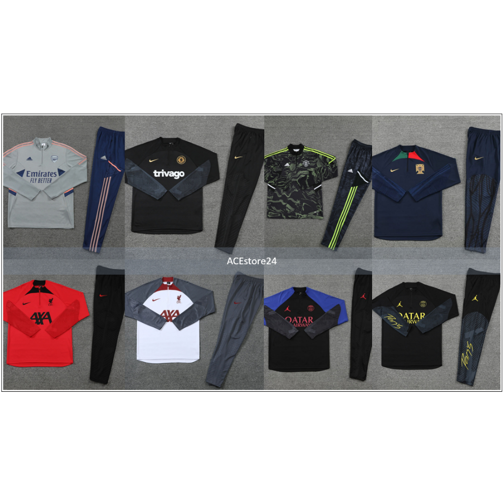 Arsenal, MU , Liverpool , Chelsea , PSG , Portugal Training Suit Jacket + Pants *Ready Stock Local Seller* !!!!!!