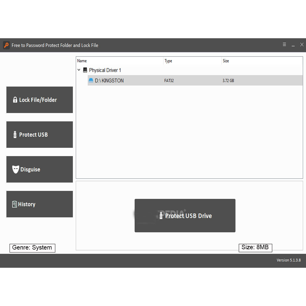 Password Protect Folder and Lock File Pro 5.1.3.8
