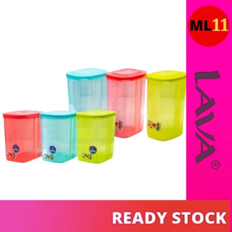 LAVA Canister Multipurpose Food Storage Container Tupperware / Bekas ...