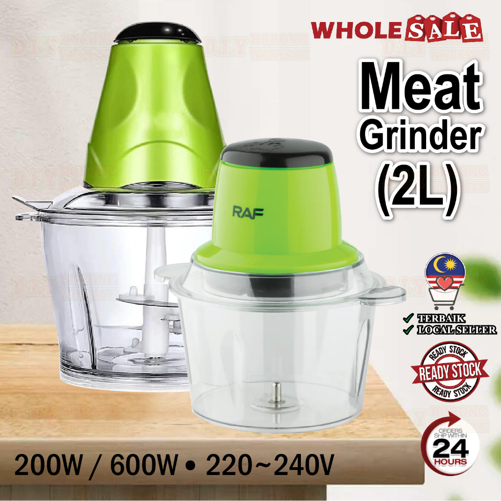 Haeger/Raf Electric Meat Grinder Mincer Chopper Slicer Vegetables Fruits Kitchen/Pengisar Daging