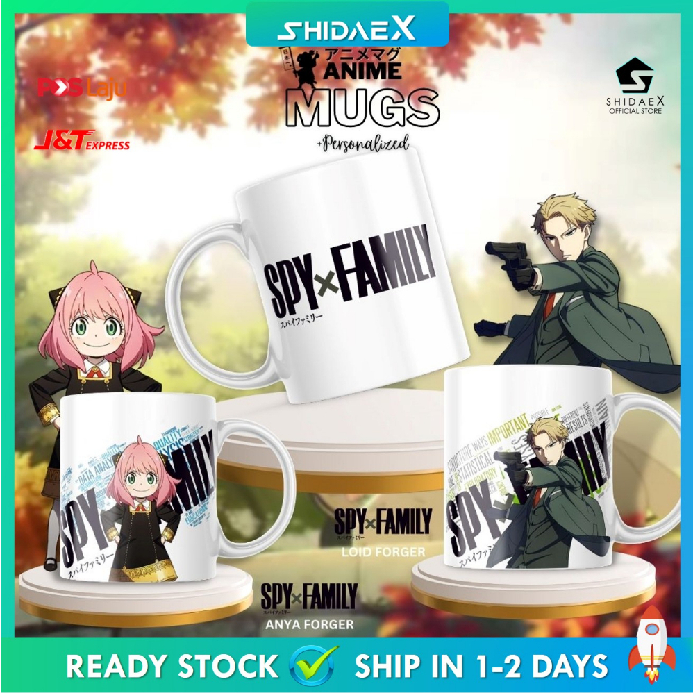 HOT ANIME MUGS Spy X Family Custom Personalized Mug Anya Loid Forger Cup Coffee Drinkware Gifts Anime Merchandise Heat