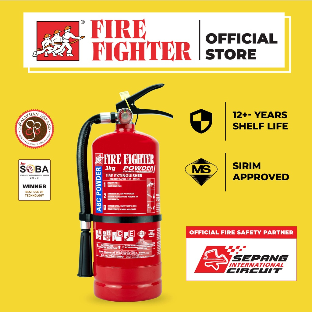 Fire Fighter Portable Fire Extinguisher (3kg) Best for Home