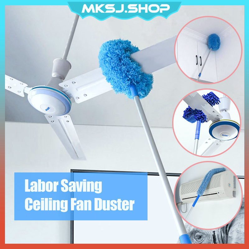 Ceiling Fan Duster Dust Cleaner Brush Cobweb Cleaning Tool Long Extendable Microfiber Mop Superfine Fiber Penyapu Sawang