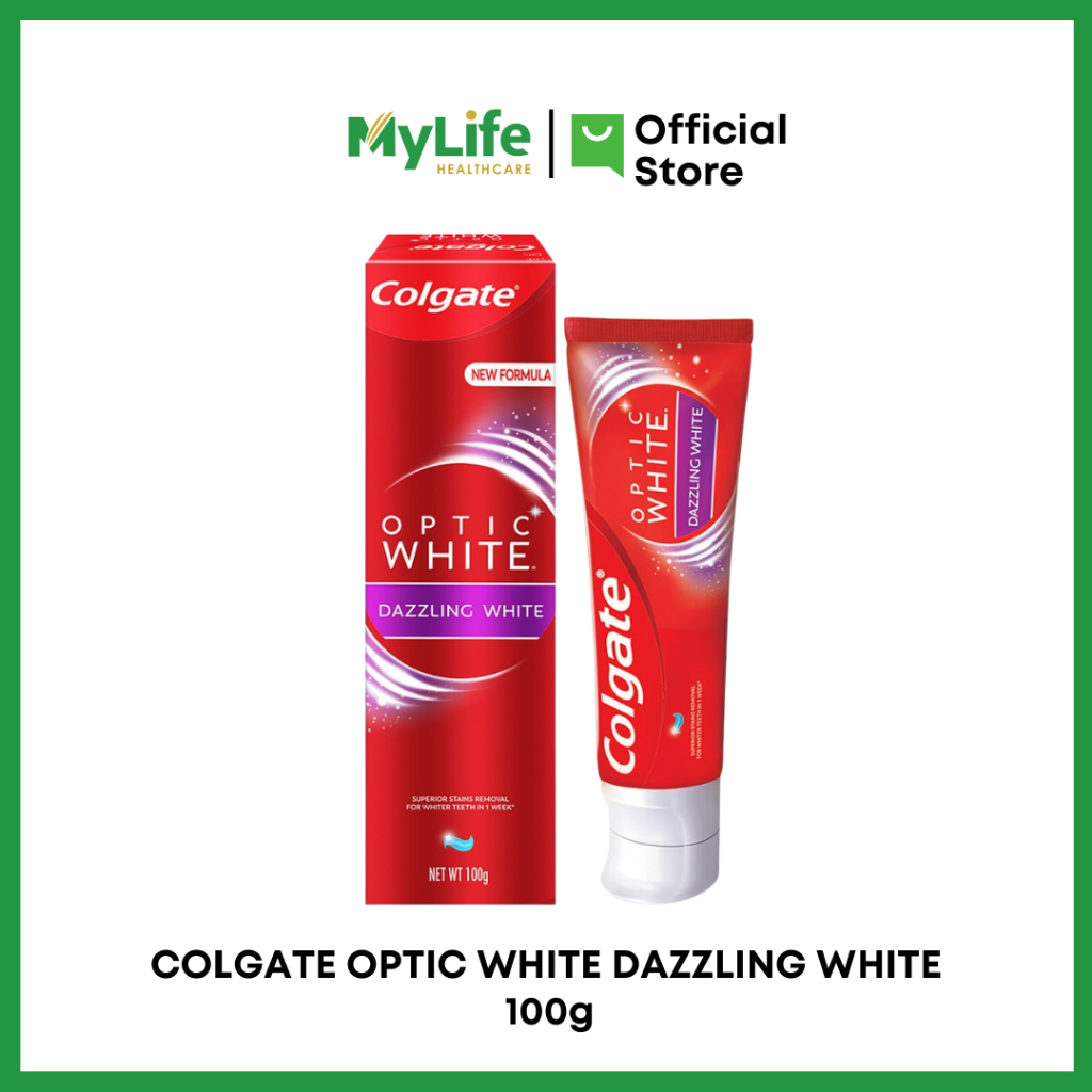 COLGATE OPTIC WHITE DAZZLING WHITE | Shopee Malaysia