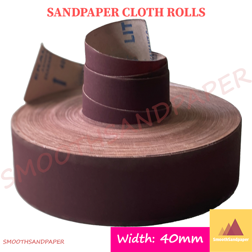 Sandpaper Cloth Roll 40mm Width Aluminium Oxide KAIN 软布砂布卷 image 3