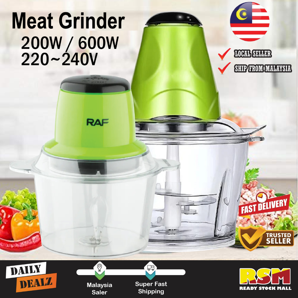 Haeger/Raf Electric Meat Grinder Mincer Chopper Slicer Vegetables Fruits Kitchen/Pengisar Daging