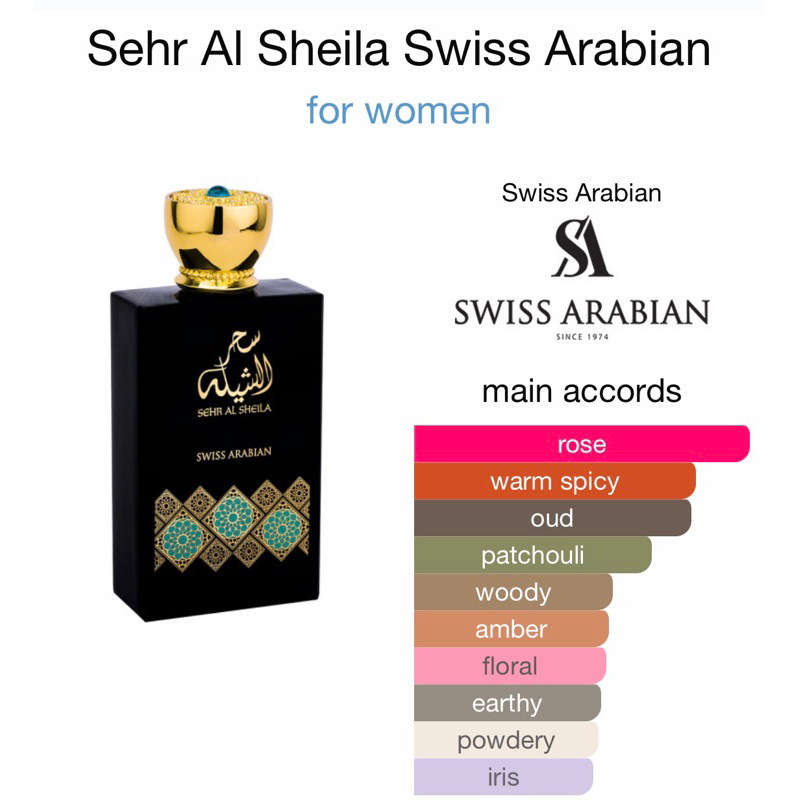 DECANT Swiss Arabian - Sehr al Sheila