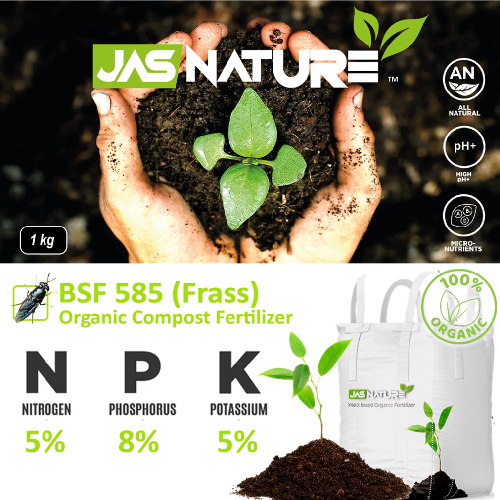 Baja BSF 585 Frass JAS Nature™ (1KG)