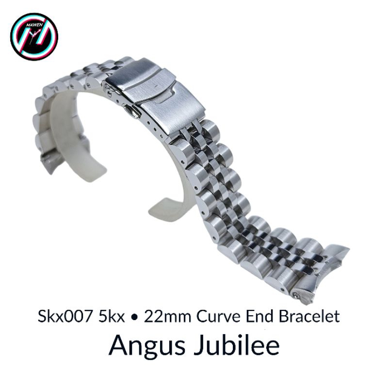 SKX007 Seiko 5 SRPD 22mm Curved End Angus Jubilee Watch Bracelet Seikomod |  Shopee Malaysia