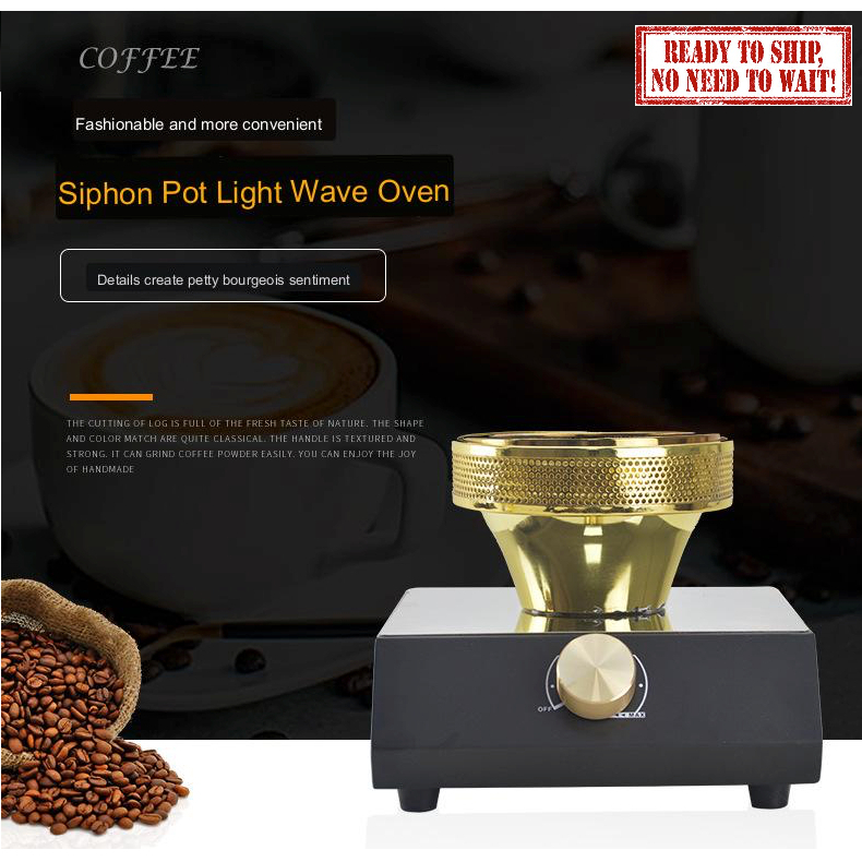 Coffee maker syphon halogen beam heater, coffee heated furnace heated