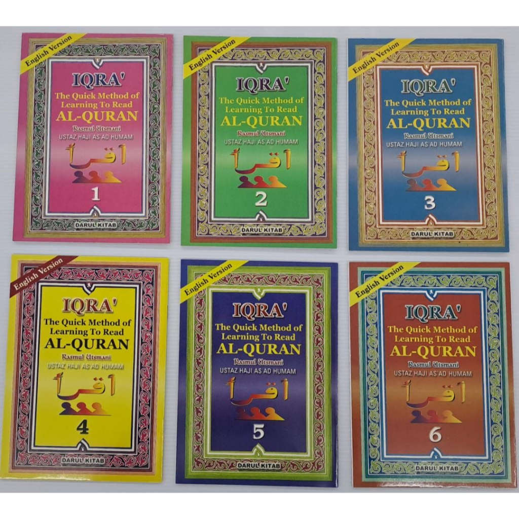 IQRA (English) - A QUICK METHOD OF LEARNING TO READ AL QURAN RASMUL UTSMANI (1-6 VOLUMES)