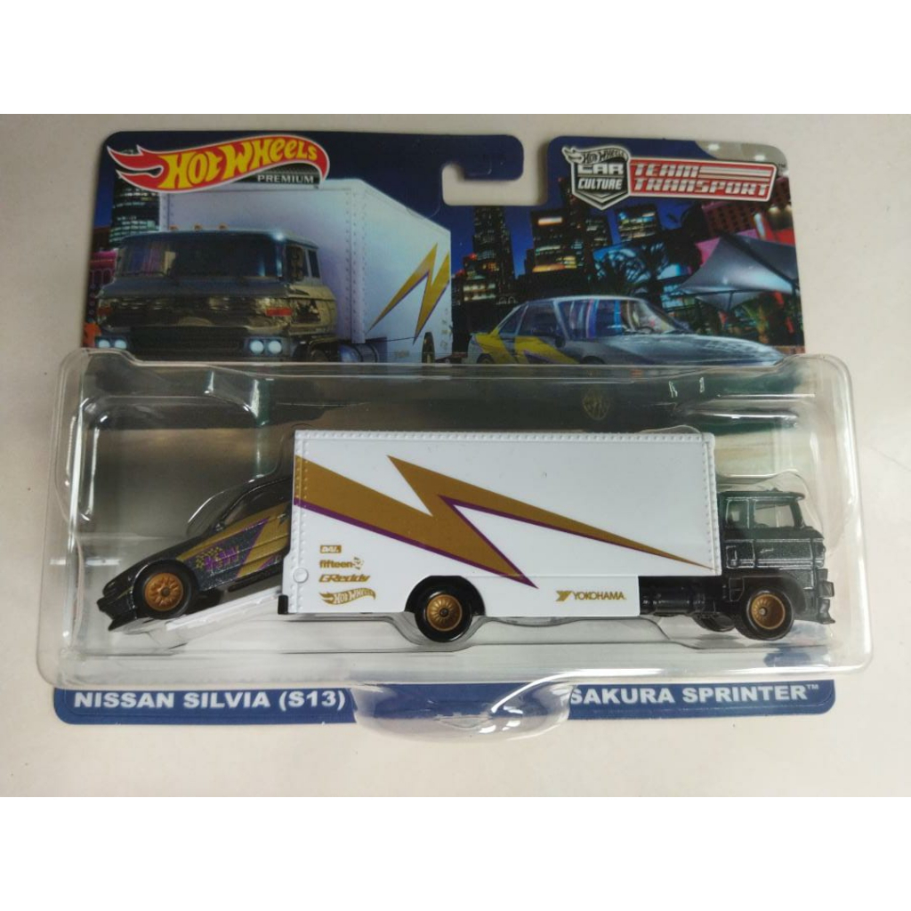 Hot Wheels Premium Team Transport Nissan Silvia S13 Sakura Sprinter Shopee Malaysia