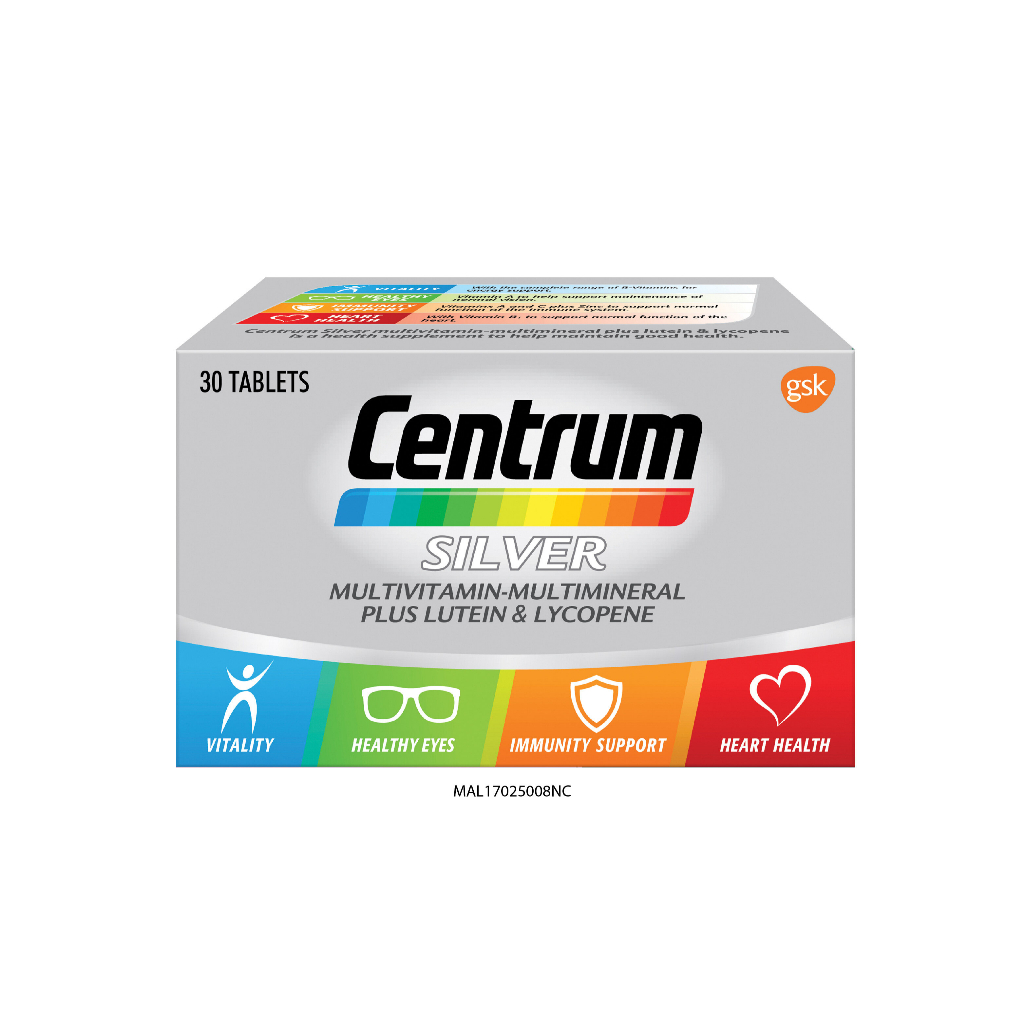 Centrum Silver Multivitamin-Multimineral Plus Lutein (30's)