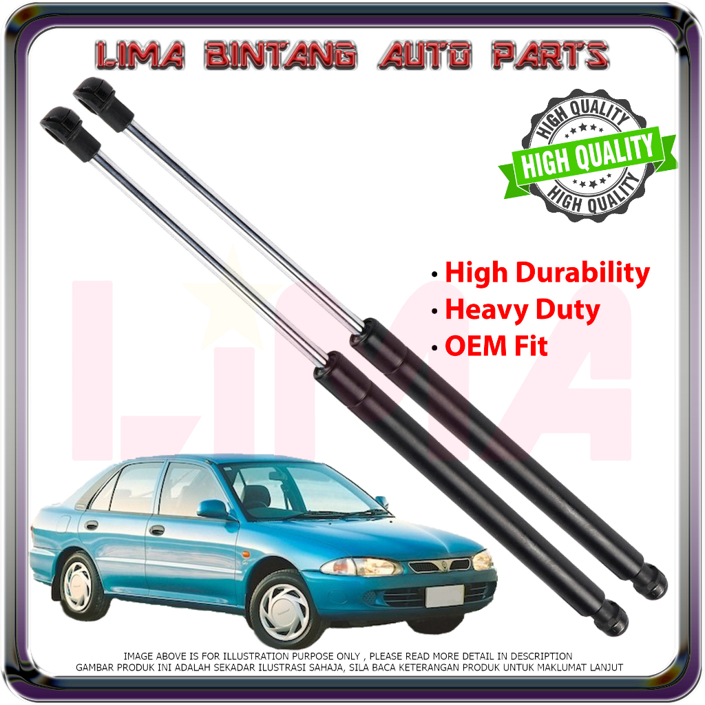 Proton Wira Aeroback Rear Bonnet Damper Absorber Heavy Duty | Shopee ...
