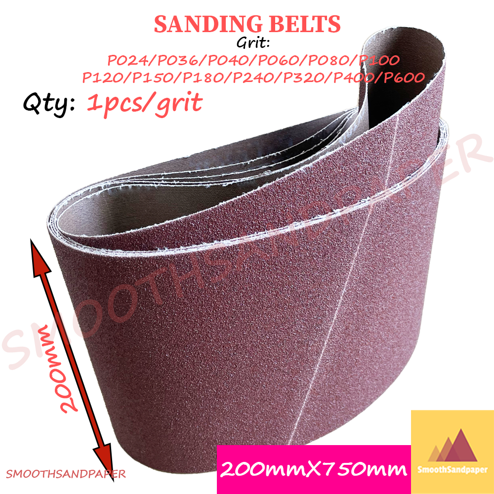 Sanding Belts 200mmX750mm (8"X29.5") Wood Floor Sanding Aluminium Oxide Kertas Pasir 地板抛光砂带200*750