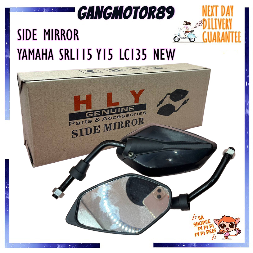 SIDE MIRROR YAMAHA SRL115 Y15 LC135 NEW 100 ORIGINAL HLY Shopee Malaysia