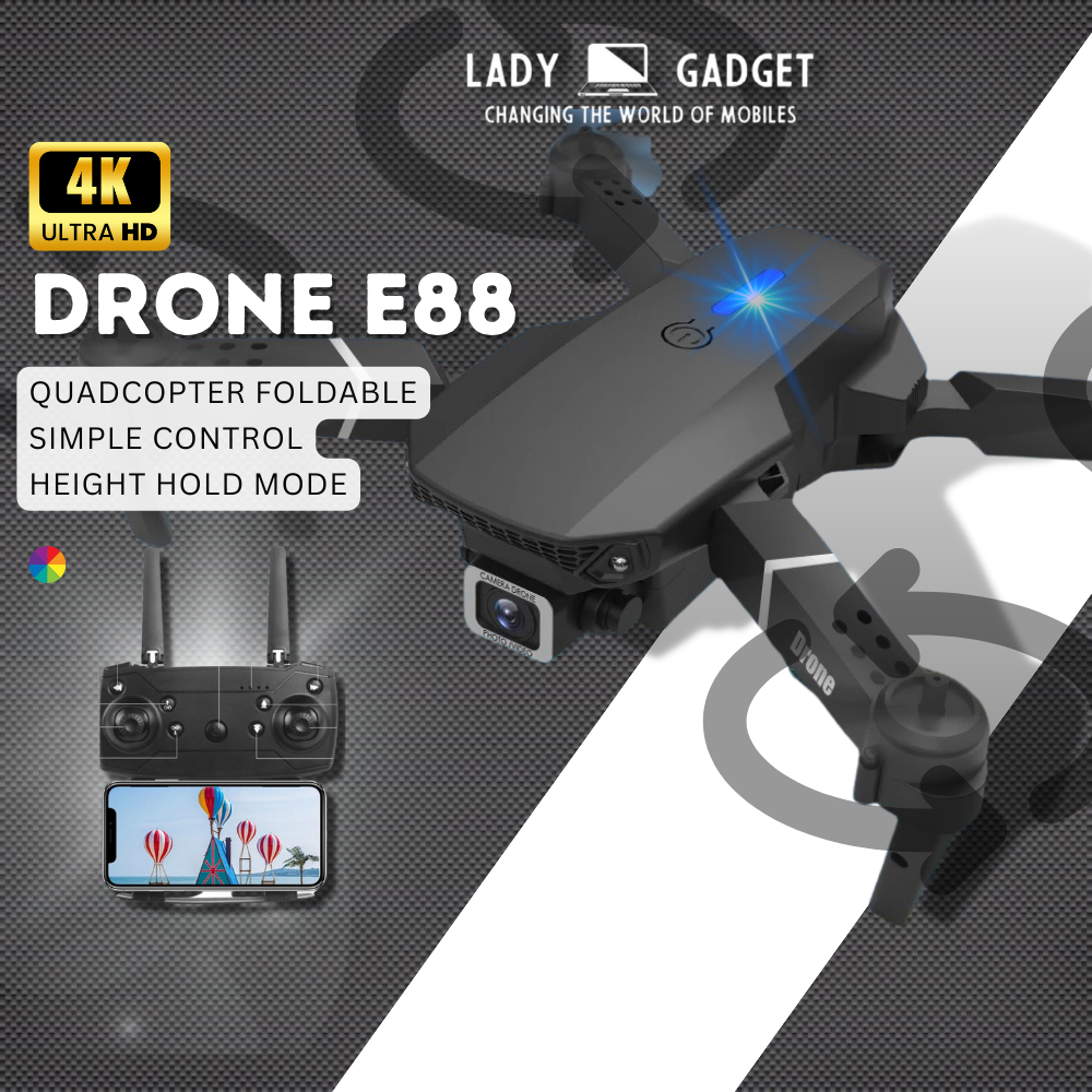 Drone E88 K3 Pro Rc Quadcopter Foldable Portable Wifi Fpv Drones With