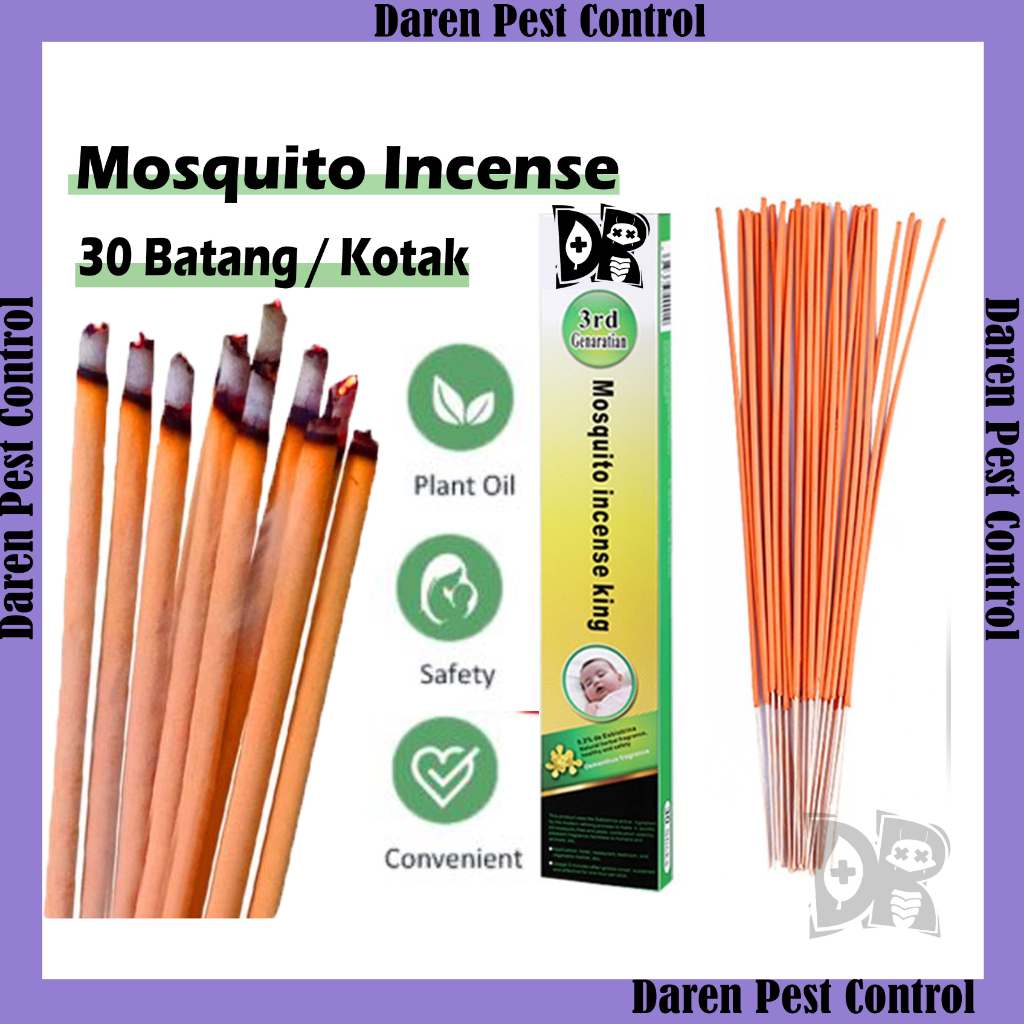 DAREN Ubat Nyamuk Stick camping organik original incense mosquito