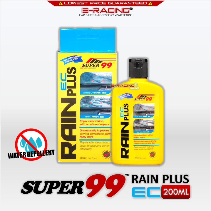 [ERACING] Super 99 RAIN EC Plus/Rain X/Windshield Rain Repellant (200ml