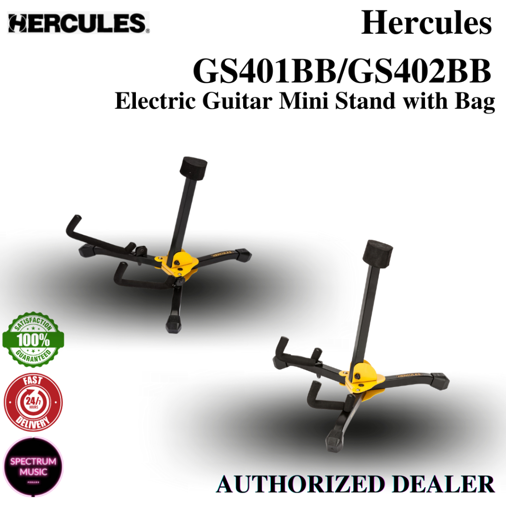 Hercules Mini Guitar Stand GS401BB/GS402BB with Bag Shopee Malaysia