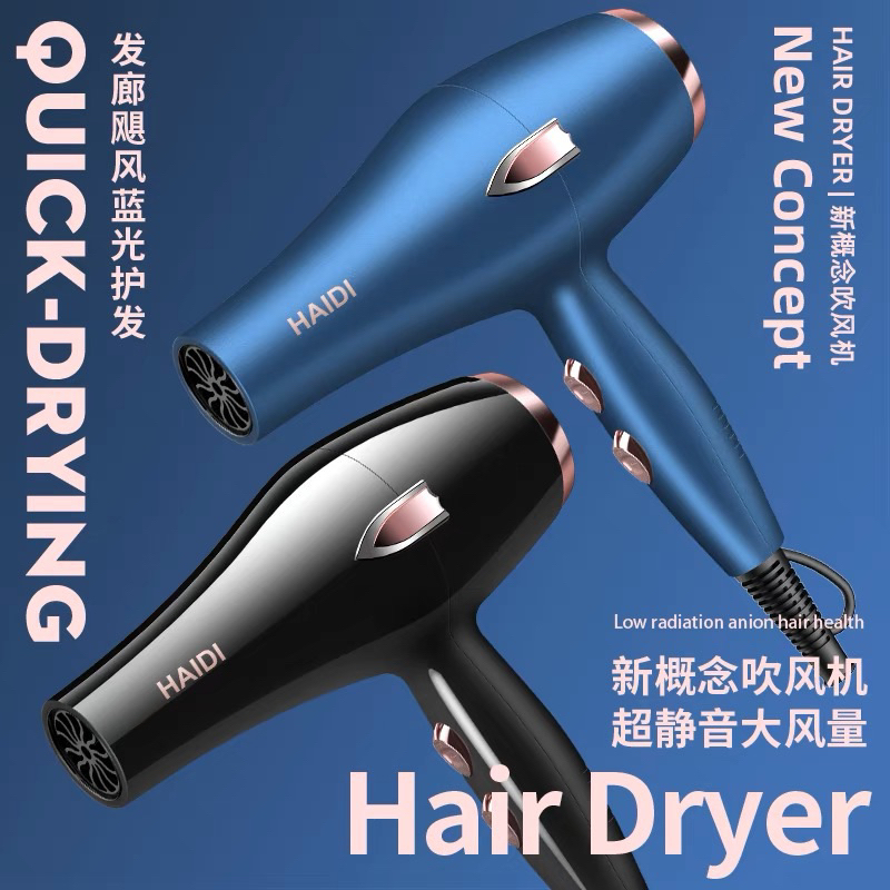 HAIR DRYER PROFESSIONAL 德系电吹风机家用大风力发廊大功率2200w理发店负离子冷热风静音