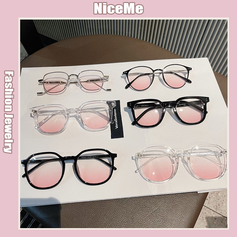 【READY STOCK AT MALAYSIA】Fashion Sunglasses Korean Version Of Blush Glasses Women's Anti-Blue Light Glasses Net Red Ins Decorative Sunglasses